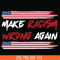 TD117-Make racism wrong again svg, png, dxf, eps digital file TD117.jpg