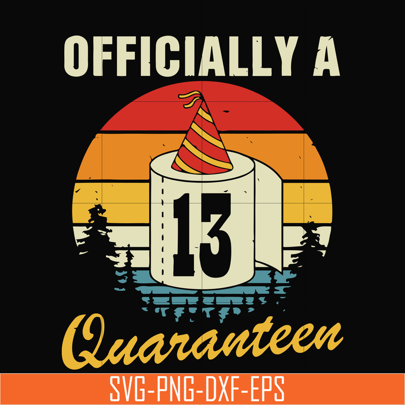 TD29072012-Officially a quaranteen svg, png, dxf, eps digital file TD29072012.jpg