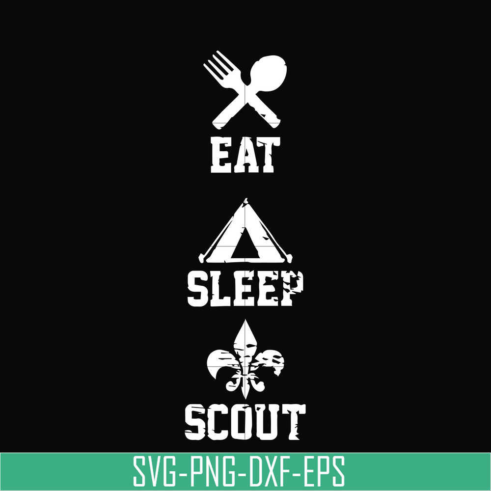CMP089-Eat sleep scout svg, camping svg, png, dxf, eps digital file CMP089.jpg