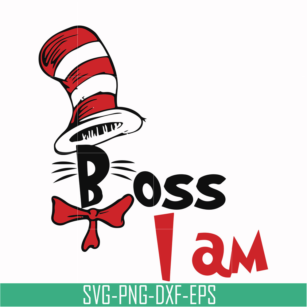 DR000135-Boss I am svg, png, dxf, eps file DR000135.jpg