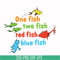 DR0002-One fish two fish red fish blue fish svg, png, dxf, eps file DR0002.jpg