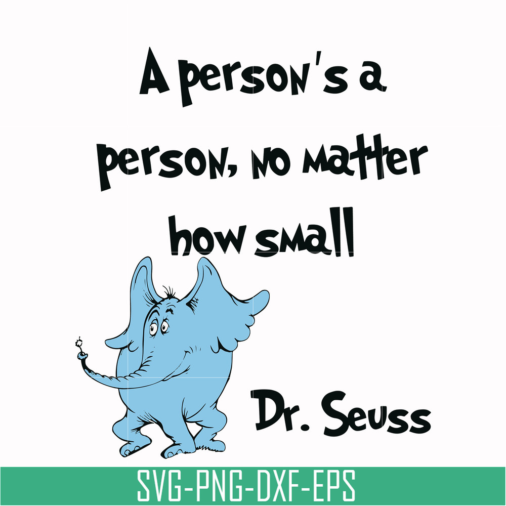 DR0003-A person's a person, no matter how small svg, png, dxf, eps file DR0003.jpg