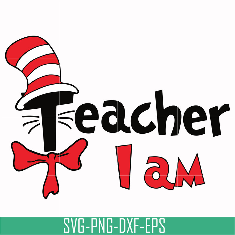 DR00043-I am teacher svg, png, dxf, eps file DR00043.jpg