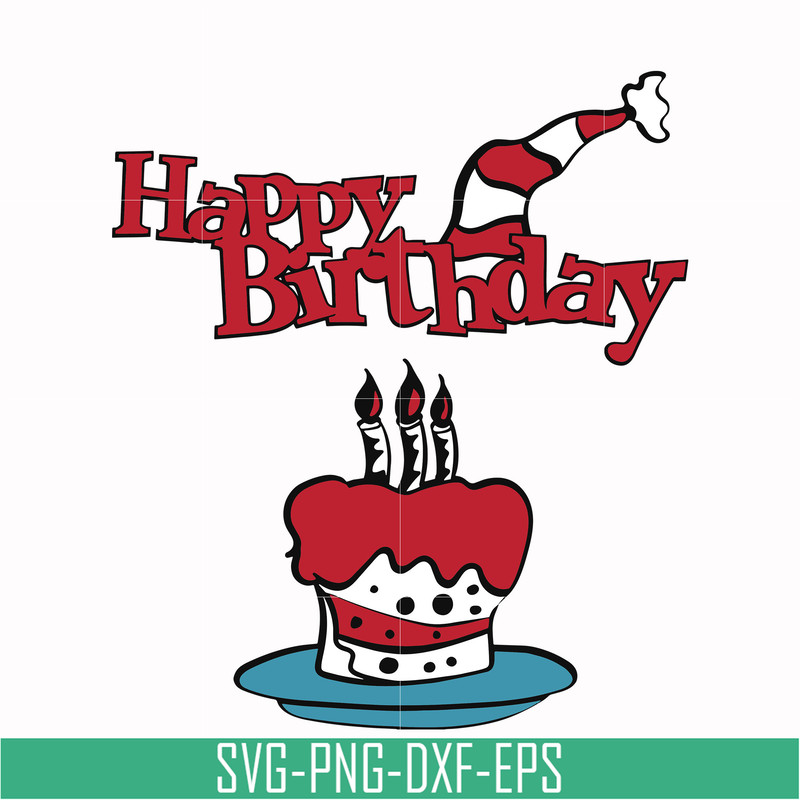 DR00045-Happy birthday svg, png, dxf, eps file DR00045.jpg
