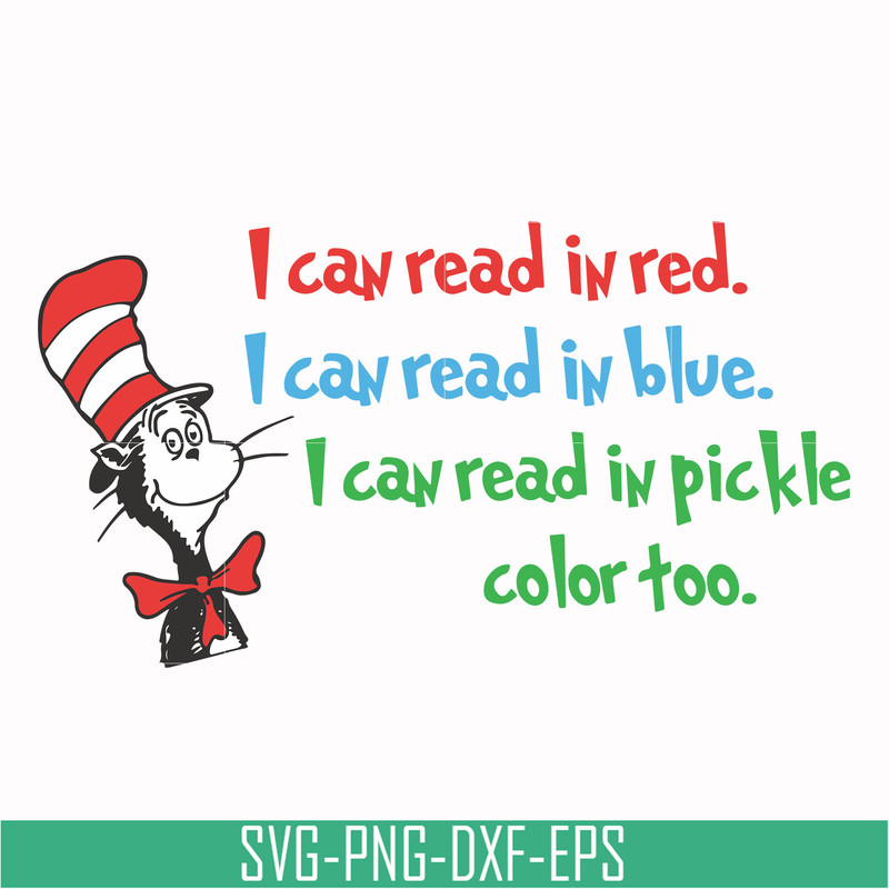 DR00056-I can read in red I can read in blue I can read in pickle color too svg, png, dxf, eps file DR00056.jpg