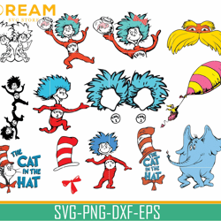 dr seuss bundle svg, dr seuss svg, dr seuss quotes svg, png, dxf, eps digital file dr21022103