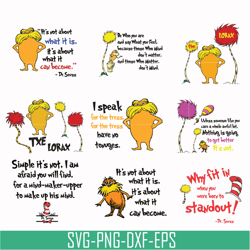 dr seuss bundle svg, dr seuss svg, lorax svg dr seuss quotes svg, png, dxf, eps digital file drb07012102