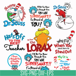 dr seuss bundle svg, dr seuss svg, dr seuss quotes svg, png, dxf, eps digital file drb07012117