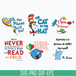 dr seuss bundle svg, dr seuss svg, dr seuss quotes svg, png, dxf, eps digital file drbl0501219