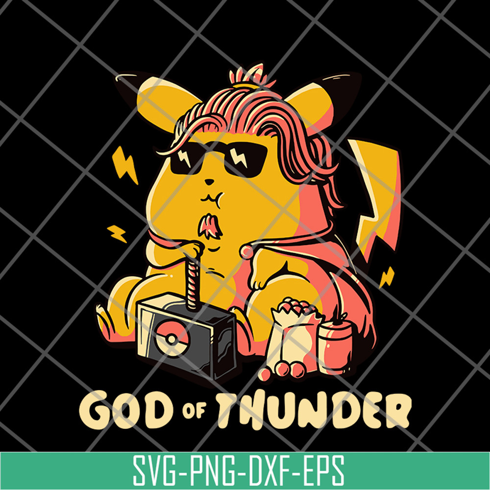 FN12062101- Pikachu God Of Thunder svg, png, dxf, eps digital file FN12062101.jpg