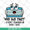 FN15062120- Face mask Who said that every teacher in 2020 2021 svg, png, dxf, eps digital file FN15062120.jpg