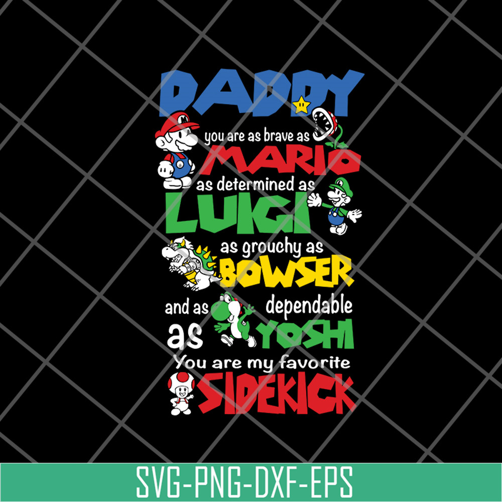 FTD21052109-Daddy Super Mario Bros inspired MY Fathers day svg, png, dxf, eps digital file FTD21052109.jpg