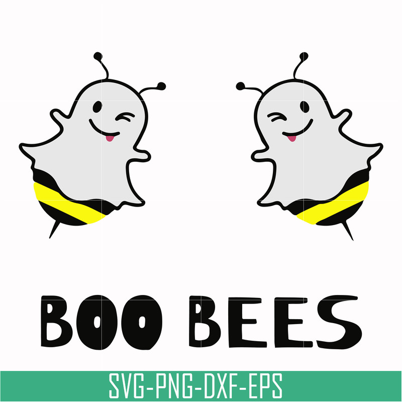 HLW0009-BOO BEES, halloween svg, png, dxf, eps digital file HLW0009.jpg