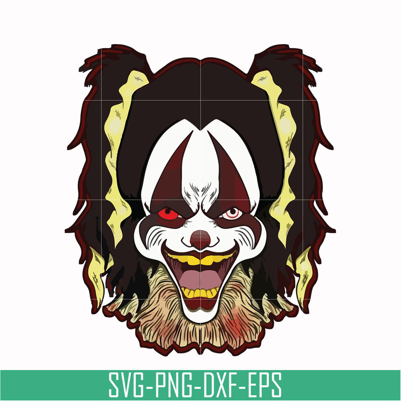 HLW0016-Clown svg, halloween svg, png, dxf, eps digital file HLW0016.jpg