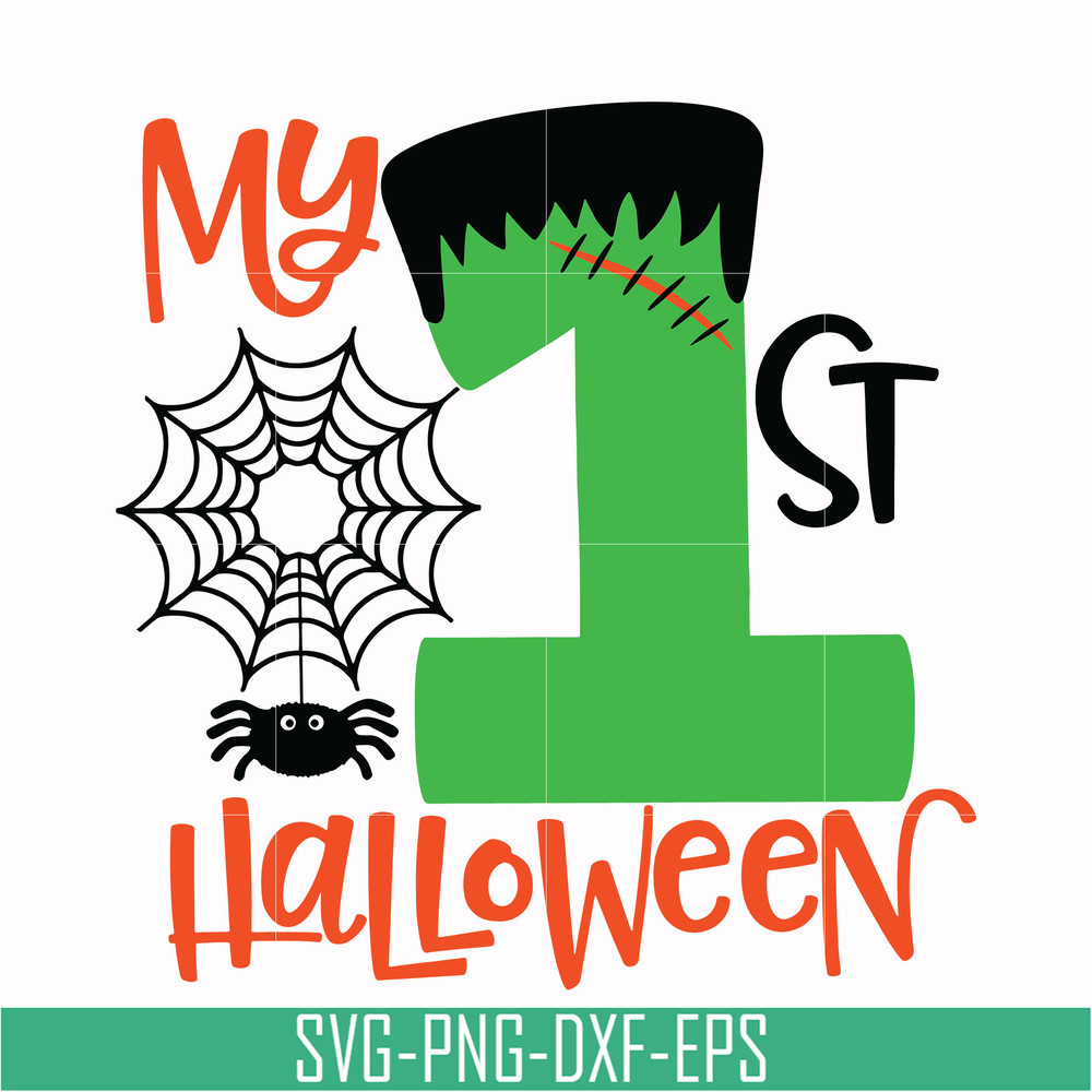 HLW0084-My 1st hallowen svg, png, dxf, eps digital file HLW0084.jpg