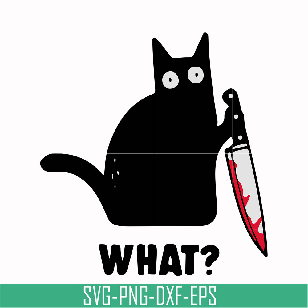 HLW0108-cat with knife svg, png, dxf, eps digital file HLW0108.jpg