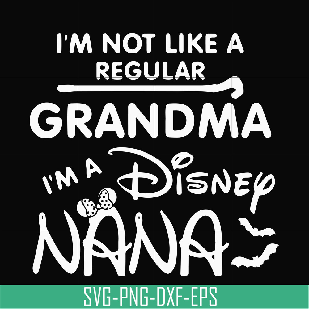 HLW0136-i am not like a regular grandma svg, png, dxf, eps digital file HLW0136.jpg