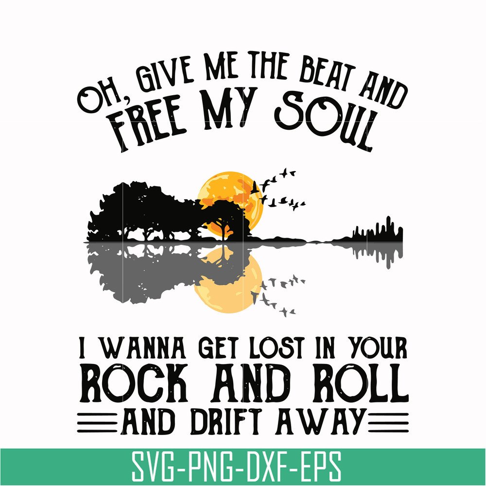 HLW0166-Give me the beat and free my soul svg, png, dxf, eps digital file HLW0166.jpg