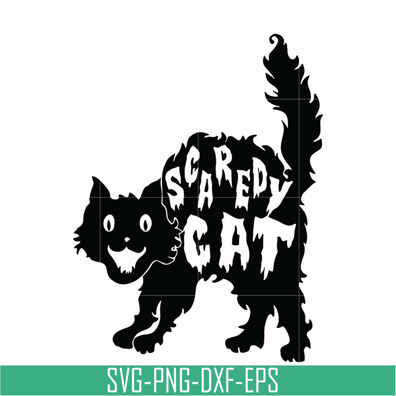 HLW17072014-Scaredy cat svg, png, dxf, eps digital file HLW17072014.jpg