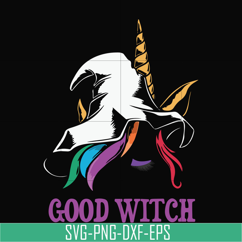 HLW1707208-Halloween Trick or Treat Unicorn Good Witch svg, png, dxf, eps digital file HLW1707208.jpg