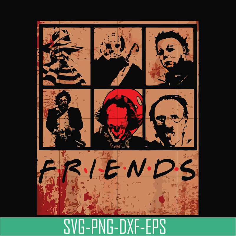 HLW2307201-Scary Friends Horror svg, Halloween svg, png, dxf, eps digital file HLW2307201.jpg