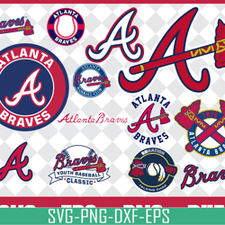 atlanta braves bundle svg, atlanta braves svg, braves svg, braves svg for cut, png, dxf, eps digital file mbl3001212