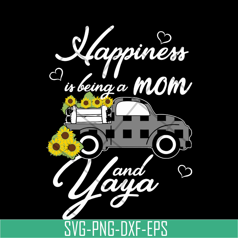 MTD03042116-Happiess is being a mom svg, Mother's day svg, eps, png, dxf digital file MTD03042116.jpg