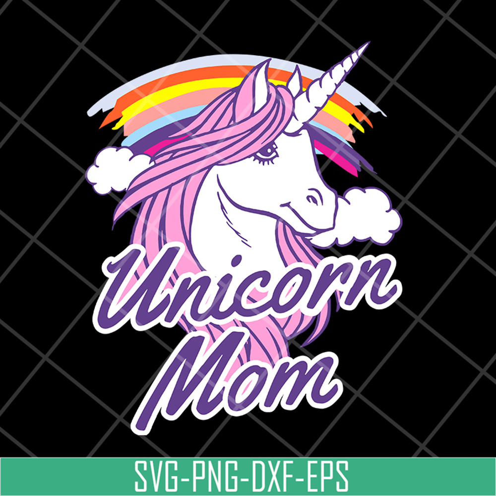MTD04042103-Unicorn Mom svg, Mother's day svg, eps, png, dxf digital file MTD04042103.jpg