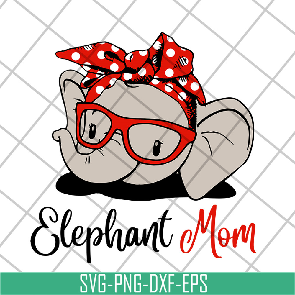 MTD04042114-Elephant Mom svg, Mother's day svg, eps, png, dxf digital file MTD04042114.jpg