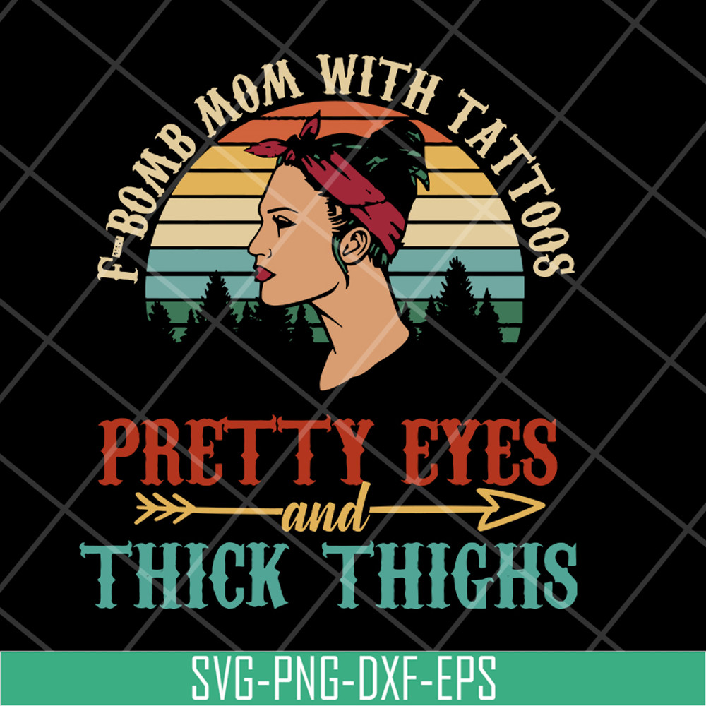 MTD05042124-f bomb mom with tattoos svg, Mother's day svg, eps, png, dxf digital file MTD05042124.jpg