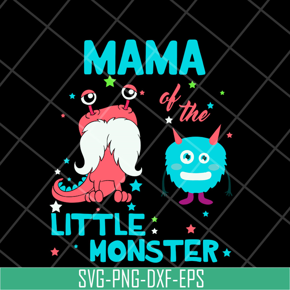 MTD15042130-Mama of the little monster svg, Mother's day svg, eps, png, dxf digital file MTD15042130.jpg