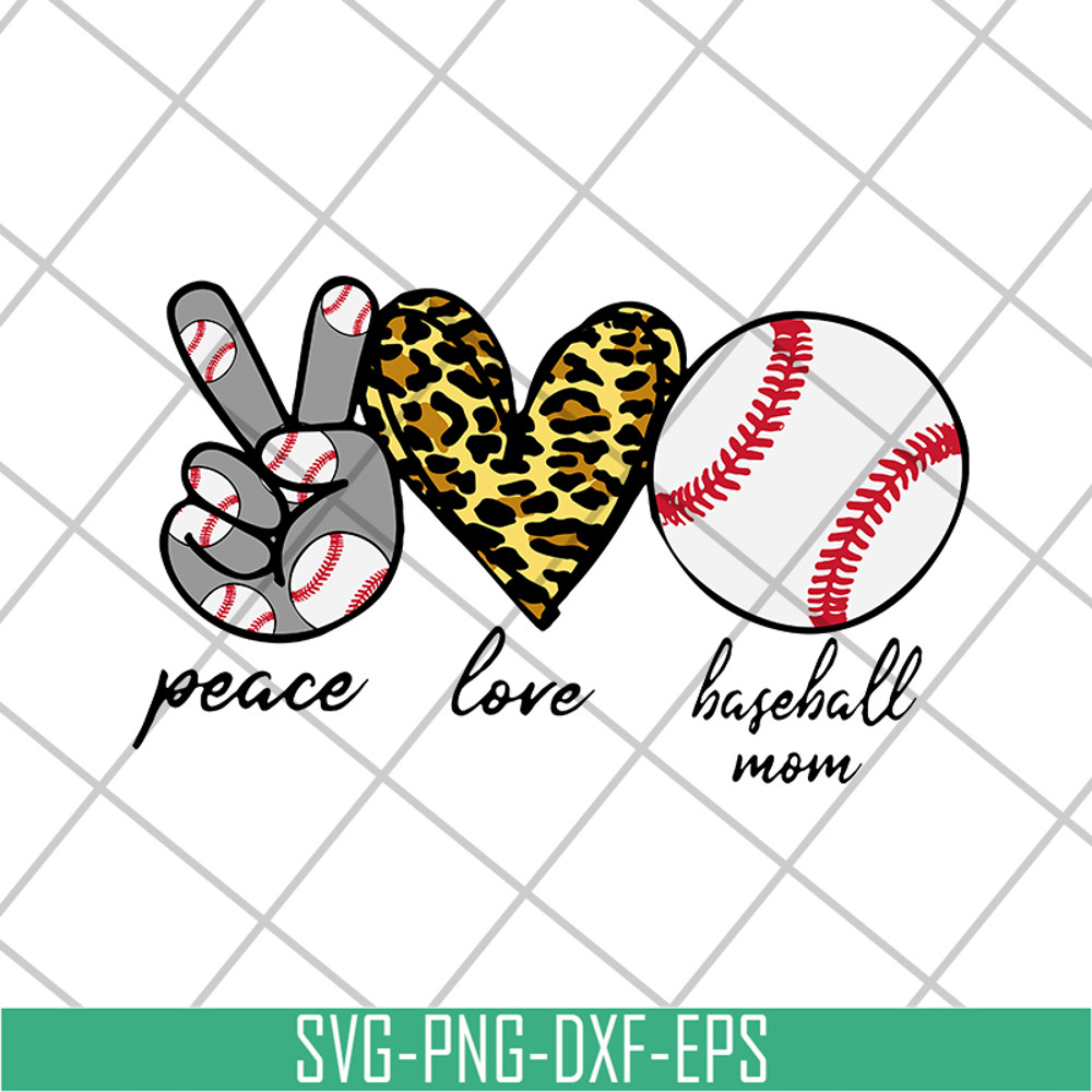 MTD16042135-Peace love mom baseball svg, Mother's day svg, eps, png, dxf digital file MTD16042135.jpg