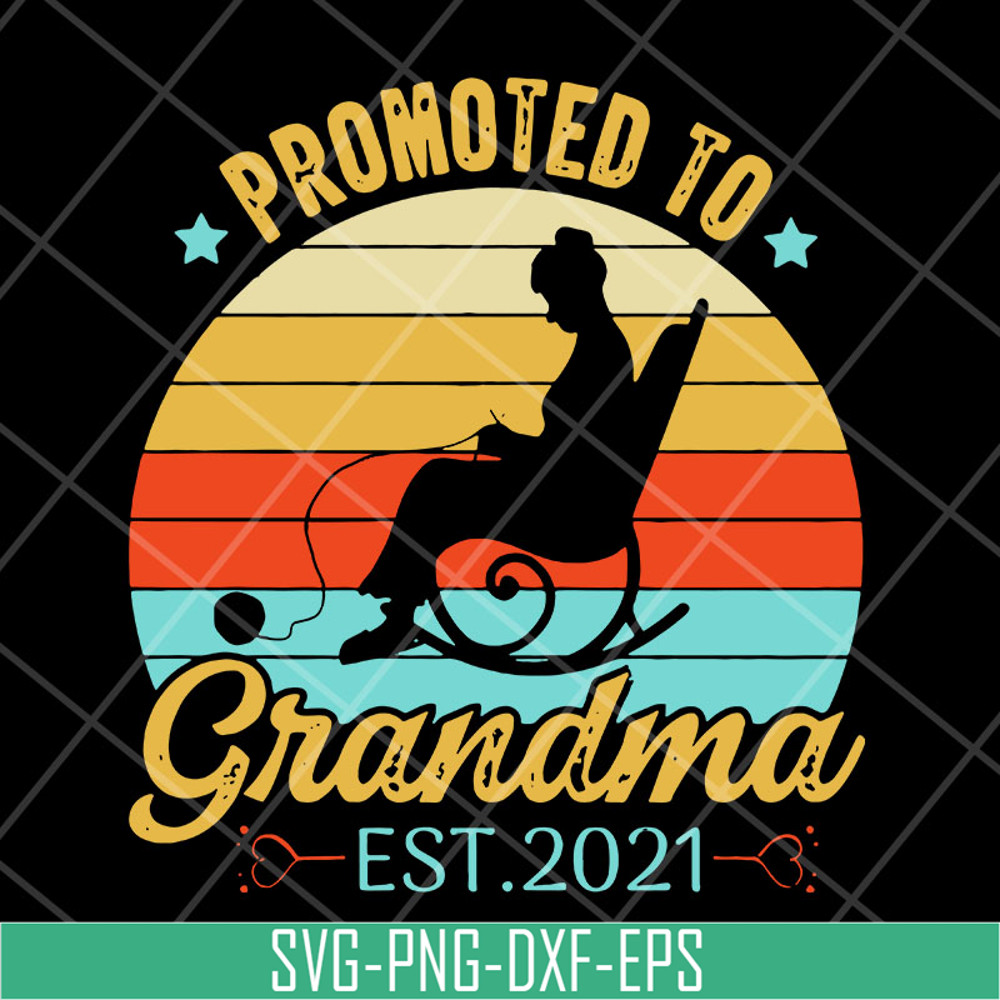 MTD20042113-Promoted to grandma est 2021 svg, Mother's day svg, eps, png, dxf digital file MTD20042113.jpg