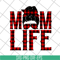 MTD23042140-Red plaid messy hair bun mom life svg, Mother's day svg, eps, png, dxf digital file MTD23042140.jpg