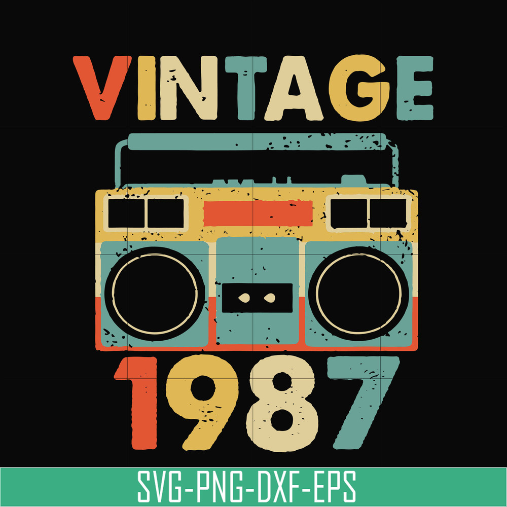 NBD0029-Vintage November 1987 svg, png, dxf, eps digital file NBD0029.jpg