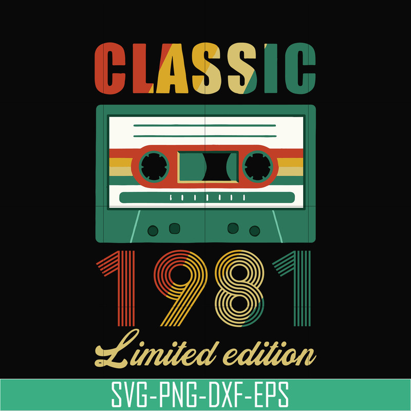 NBD0053-Classic 1981 limited edition svg, png, dxf, eps digital file NBD0053.jpg