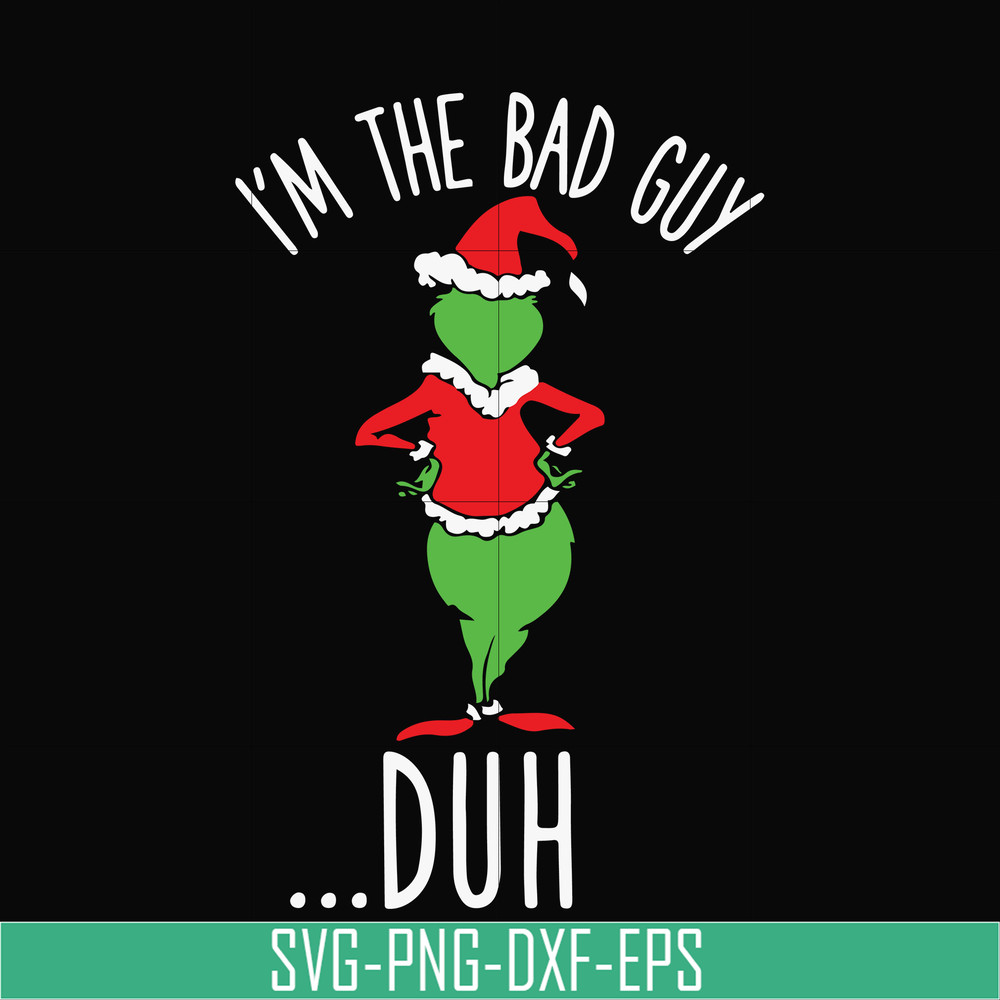 NCRM0060-I'm the bad guy duh christmas svg, png, dxf, eps digital file NCRM0060.jpg