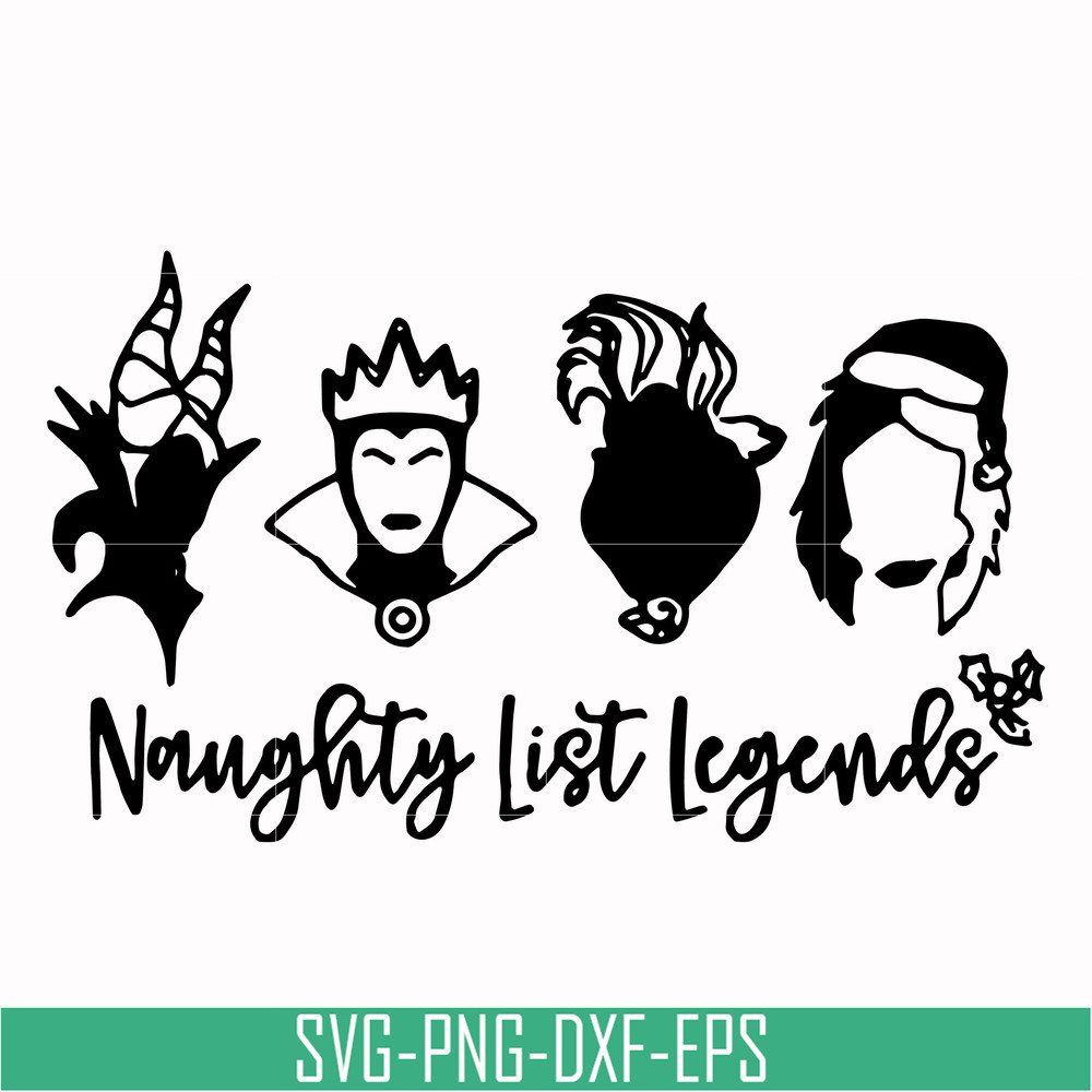 NCRM0102-Naughty list legends svg, png, dxf, eps digital file NCRM0102.jpg