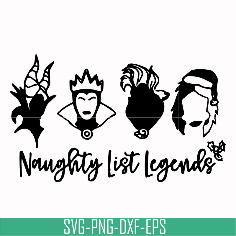NCRM0102-Naughty list legends svg, png, dxf, eps digital file NCRM0102.jpg