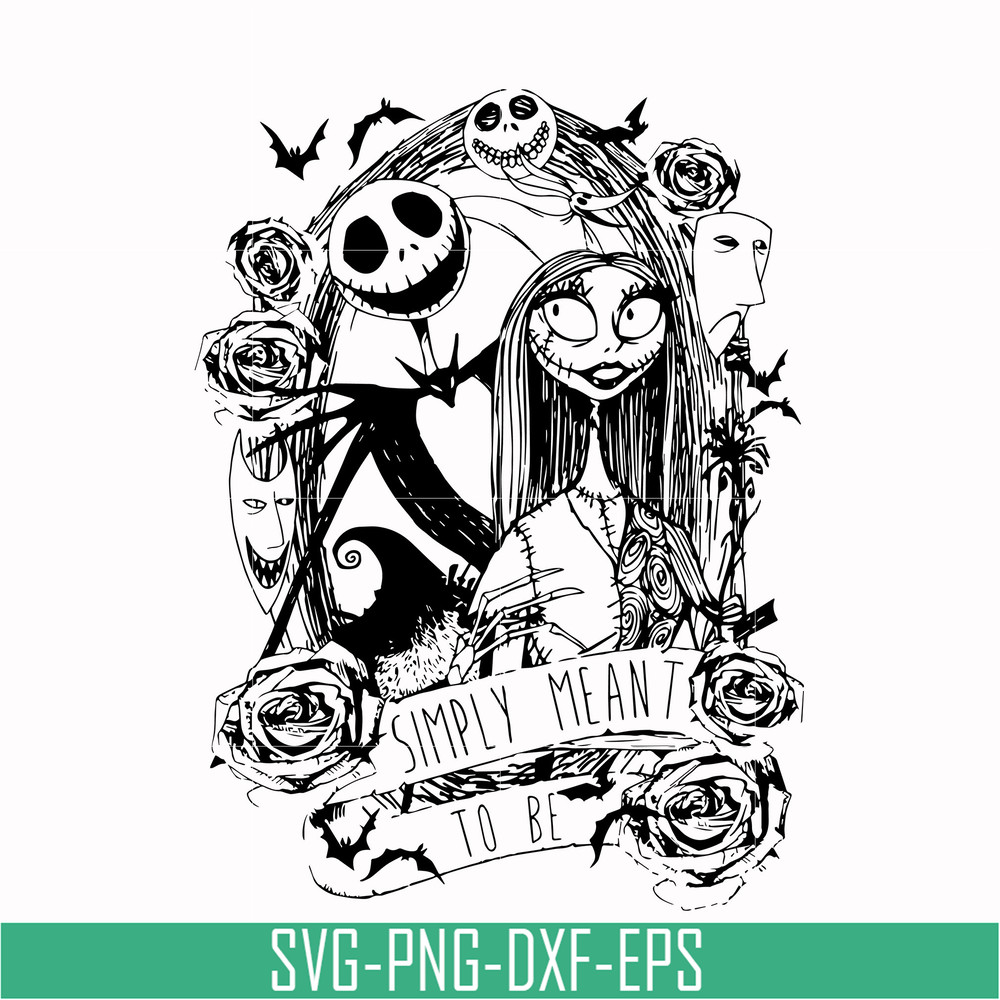 NCRM0113-simply meant svg, Jack Skellington And Sally svg, png, dxf, eps digital file NCRM0113.jpg