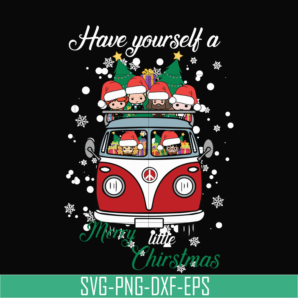 NCRM0143-Have yourself a merry little christmas svg, harry potter svg, png, dxf, eps digital file NCRM0143.jpg