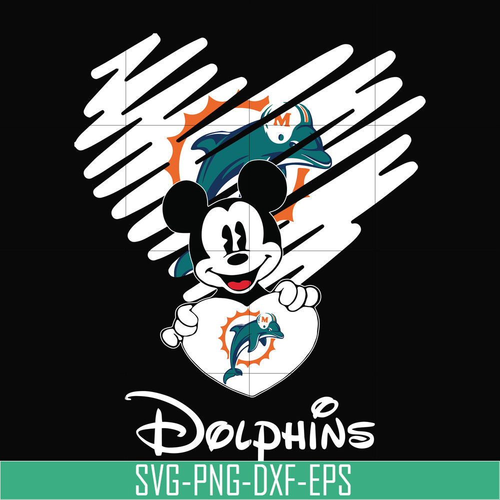 NNFL0040-Dolphins heart svg, png, dxf, eps digital file NNFL0040.jpg