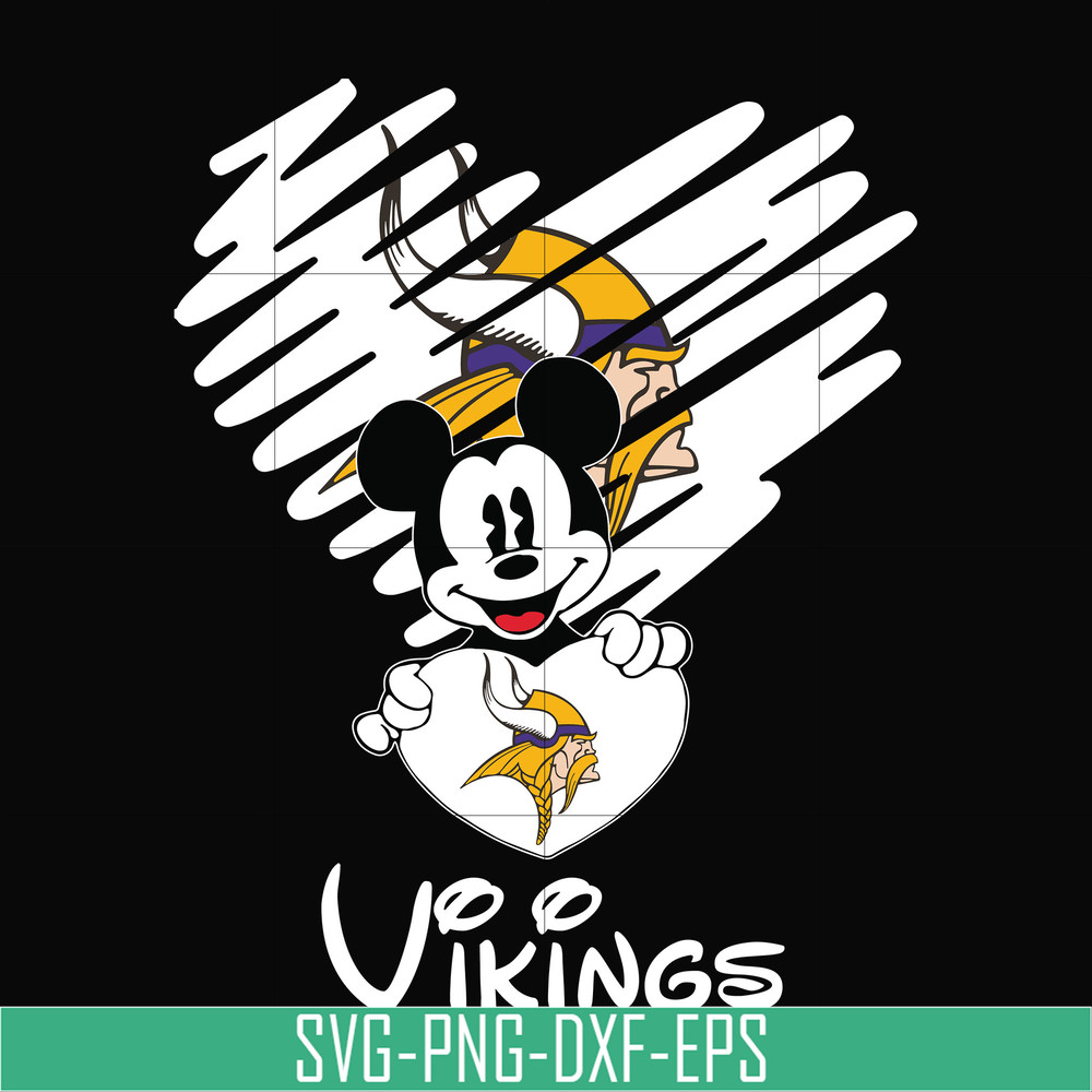 NNFL0054-Vikings heart svg, png, dxf, eps digital file NNFL0054.jpg