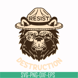resist destruction svg, png, dxf, eps digital file oth0030