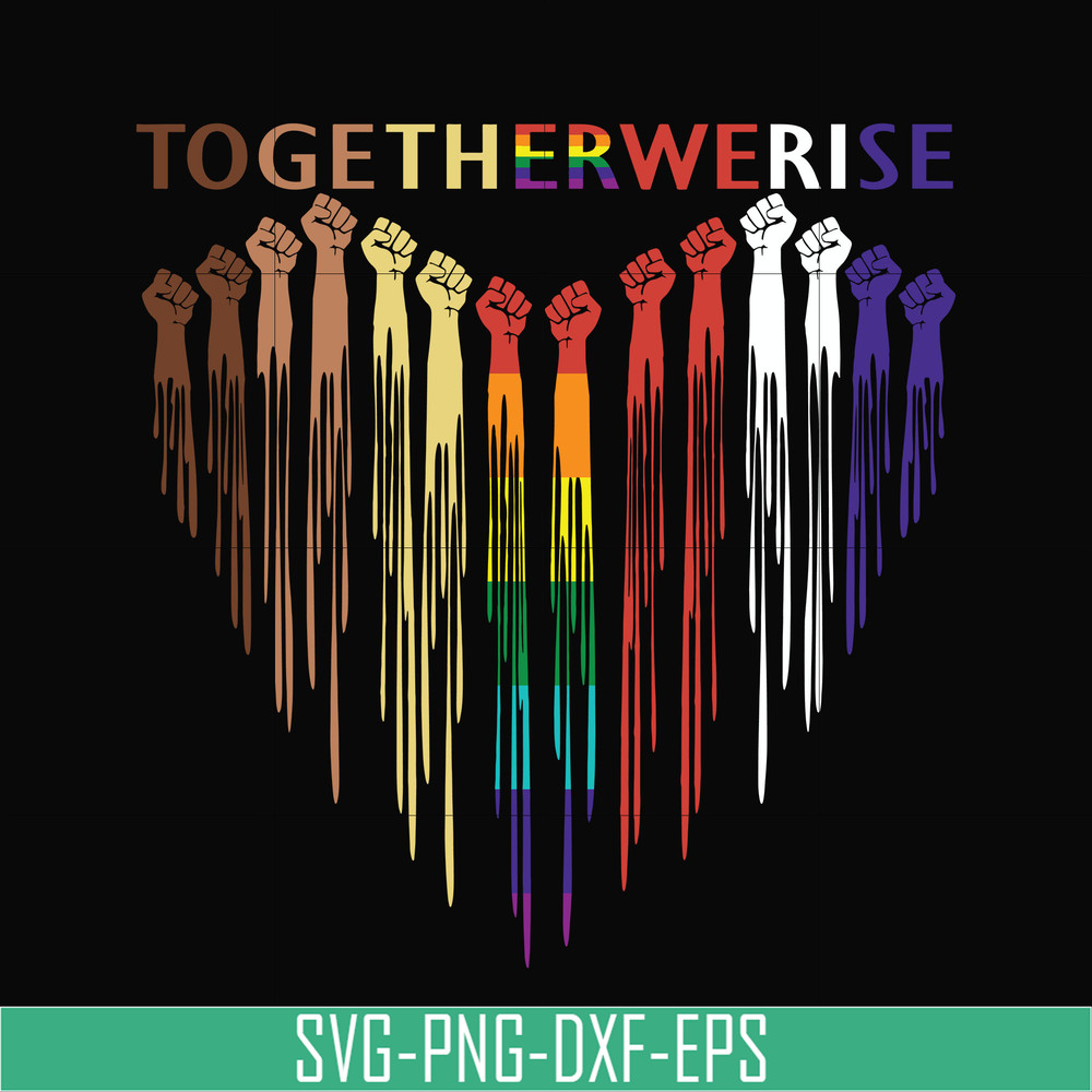 TD104-togetherwerise svg, png, dxf, eps digital file TD104.jpg
