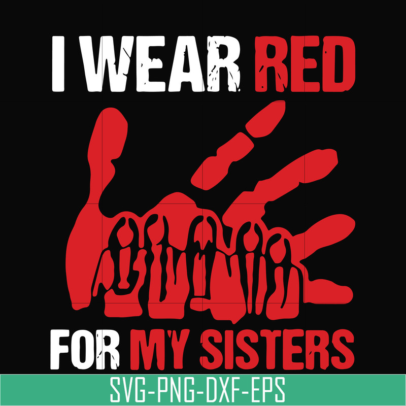 TD27072016-I wear red for my sisters svg, png, dxf, eps digital file TD27072016.jpg