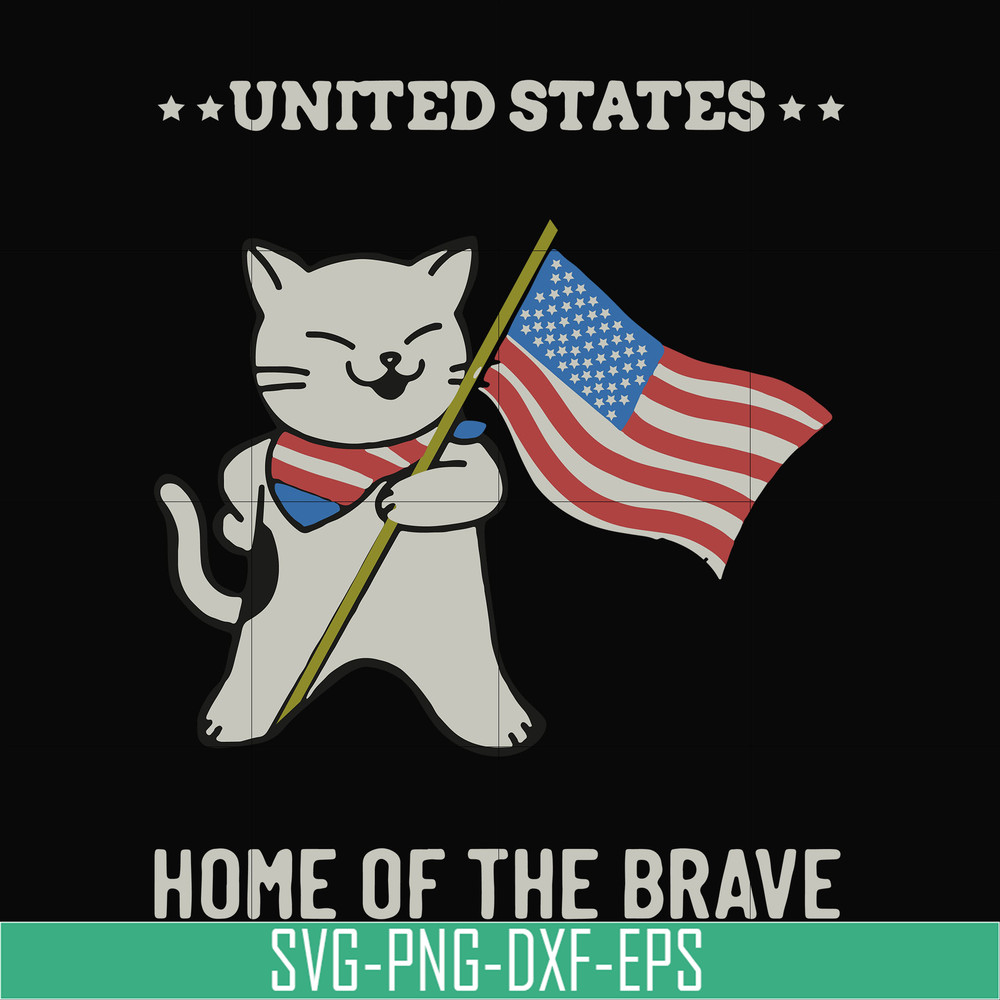 TD87-united states home of the brave svg, png, dxf, eps digital file TD87.jpg