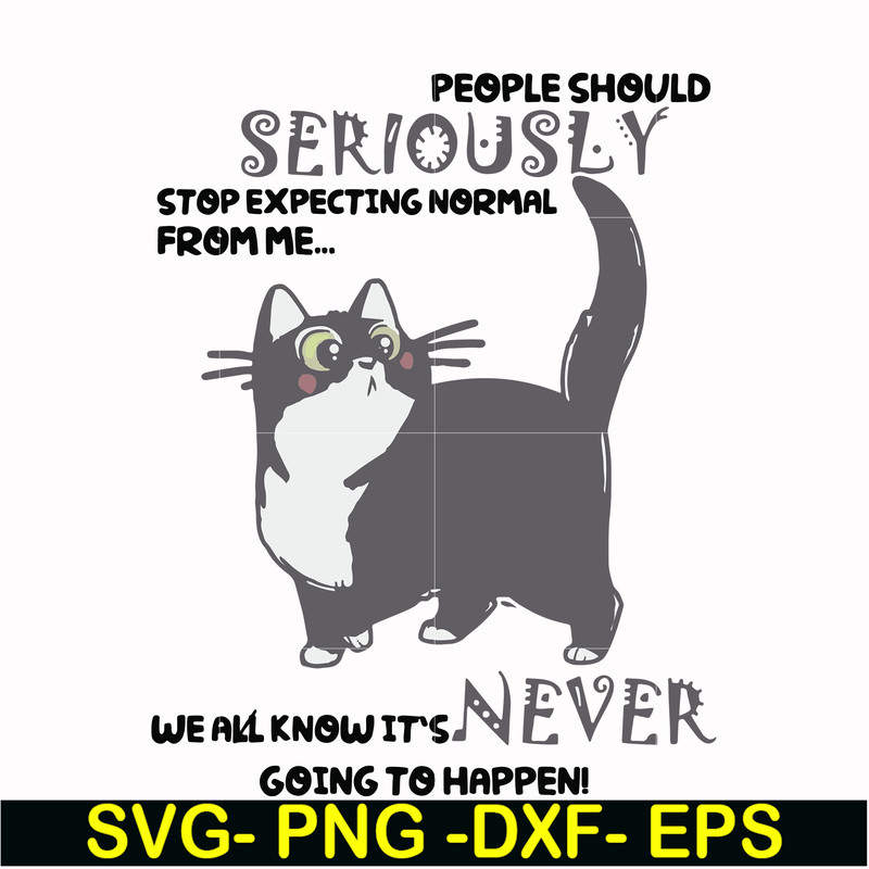 FN000123-People should seriously stop expecting normal from me we all know it's never going to happen svg, png, dxf, eps file FN000123.jpg