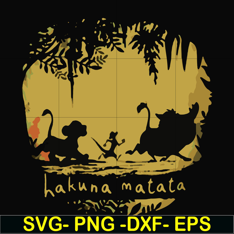 FN000159-Hakuna Matata svg, png, dxf, eps file FN000159.jpg