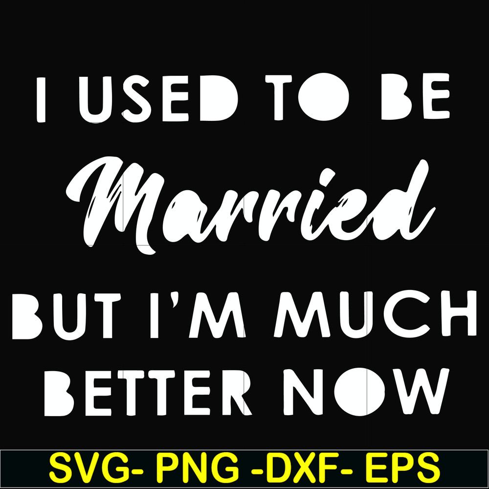 FN000281-I used to be married but I'm much better now svg, png, dxf, eps file FN000281.jpg